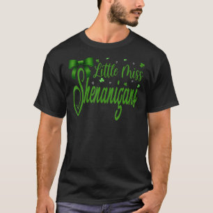 Little Miss Shenanigans St Patrick's Day T-Shirt
