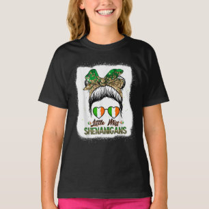 Little Miss Shenanigans St Patricks Day  T-Shirt