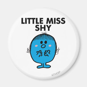 Little Miss Shy   Black Lettering Magnet