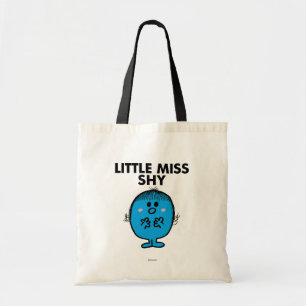 Little Miss Shy Black Lettering Tote Bag