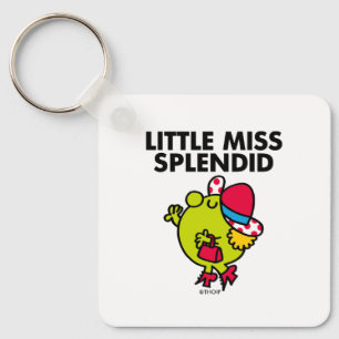 Little Miss Splendid   Black Lettering Key Ring