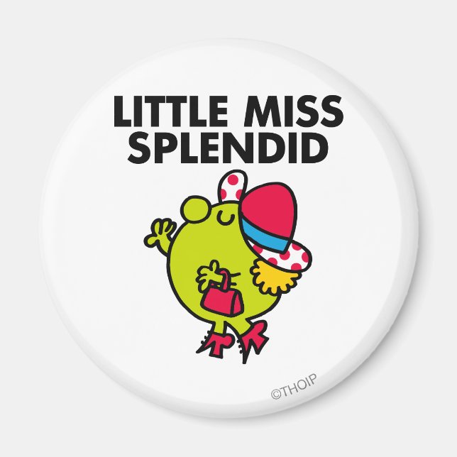 Little Miss Splendid | Black Lettering Magnet (Front)
