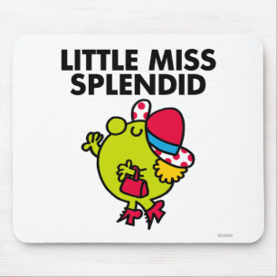 Little Miss Splendid Black Lettering Mouse Pad