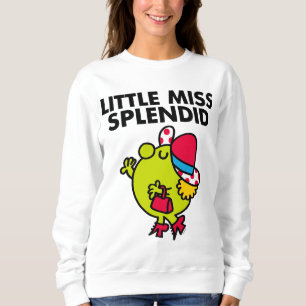 Little Miss Splendid   Black Lettering Sweatshirt