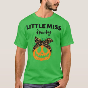 Little Miss Spooky Jackolantern Halloween T-Shirt