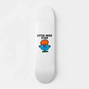 Little Miss Star Black Lettering Skateboard