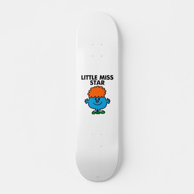 Little Miss Star | Black Lettering Skateboard (Front)