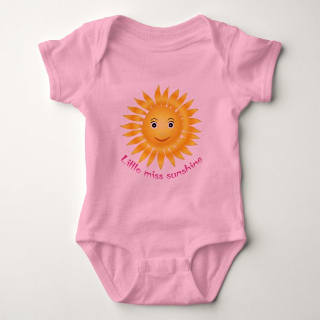 Little miss sunshine baby bodysuit (Front)