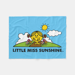 Little Miss Sunshine Back To Nature Fleece Blanket