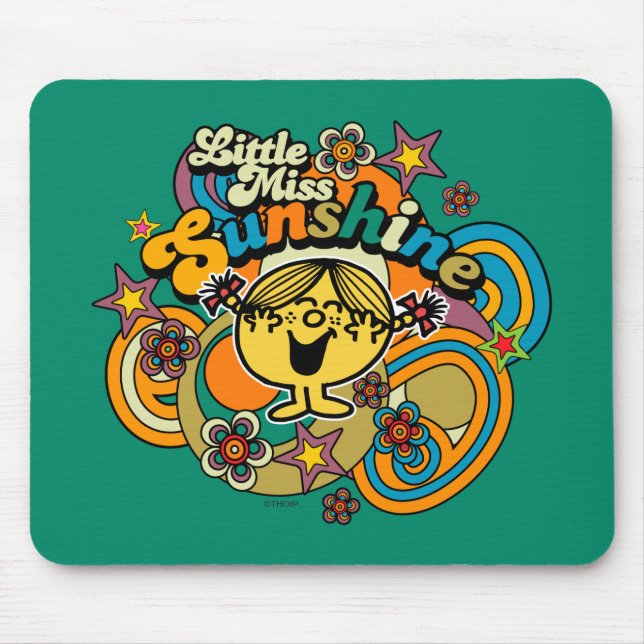 Little Miss Sunshine | Floral Delight Mouse Pad (Front)