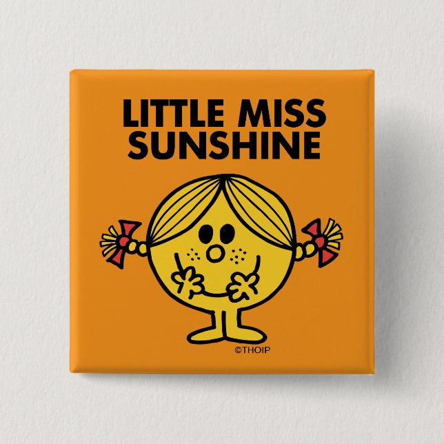 Little Miss Sunshine | Funny & Freckled 15 Cm Square Badge (Front)