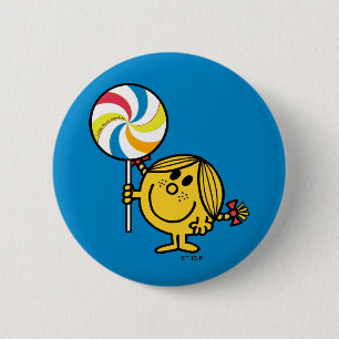 Little Miss Sunshine   Giant Lollipop 6 Cm Round Badge