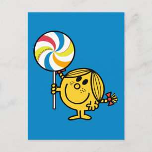 Little Miss Sunshine Giant Lollipop Postcard