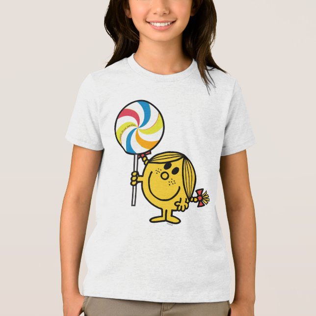 Little Miss Sunshine | Giant Lollipop Tri-Blend Shirt (Front)