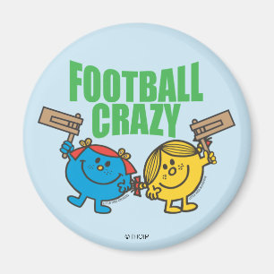 Little Miss Sunshine & Giggles Football Crazy Magnet