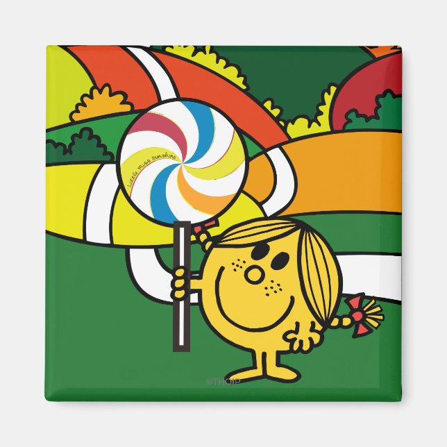 Little Miss Sunshine | Hills & Lollypop Magnet (Front)