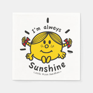 Little Miss Sunshine I'm Always Sunshine Napkin