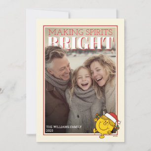 Little Miss Sunshine Making Spirits Bright Holiday Card