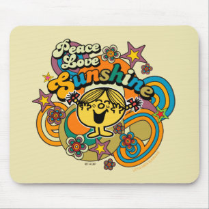Little Miss Sunshine Peace Love Sunshine Mouse Pad