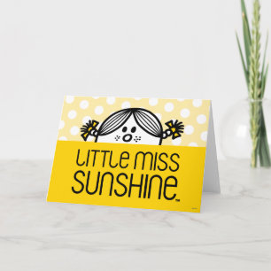 Little Miss Sunshine Peeking Card