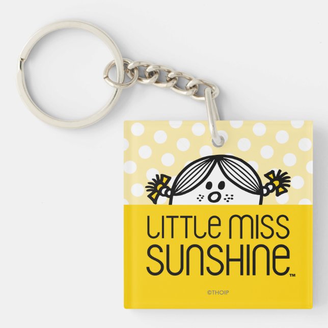 Little Miss Sunshine Peeking Key Ring (Front)