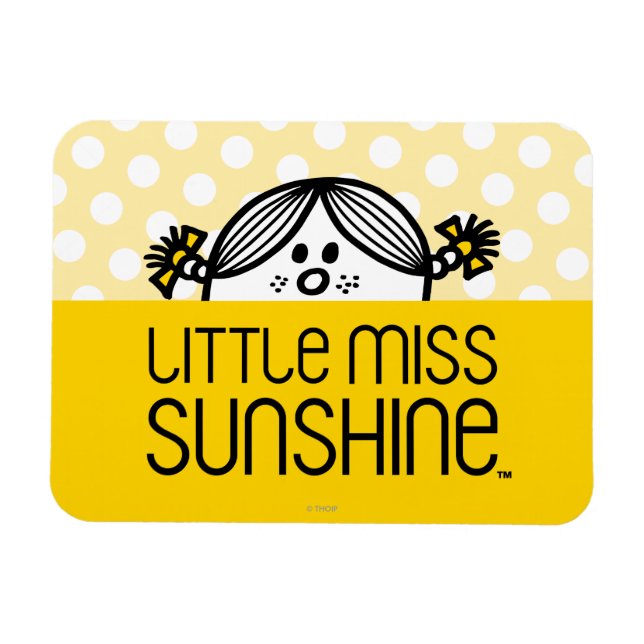 Little Miss Sunshine Peeking Magnet (Horizontal)