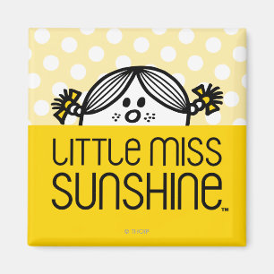 Little Miss Sunshine Peeking Magnet