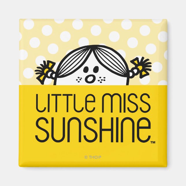 Little Miss Sunshine Peeking Magnet (Front)