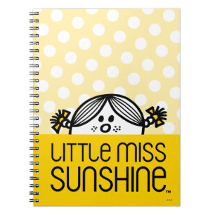 Little Miss Sunshine Peeking Spiral Notebook