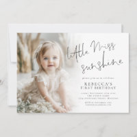 Little Miss Sunshine Photo Overlay 1st Birthday