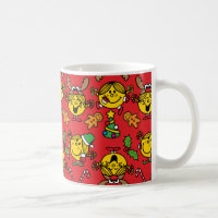 Little Miss Sunshine Red Christmas Pattern
