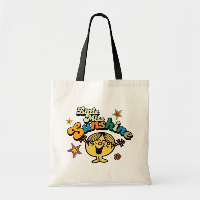 Little Miss Sunshine | Stars & Flowers Tote Bag (Front)
