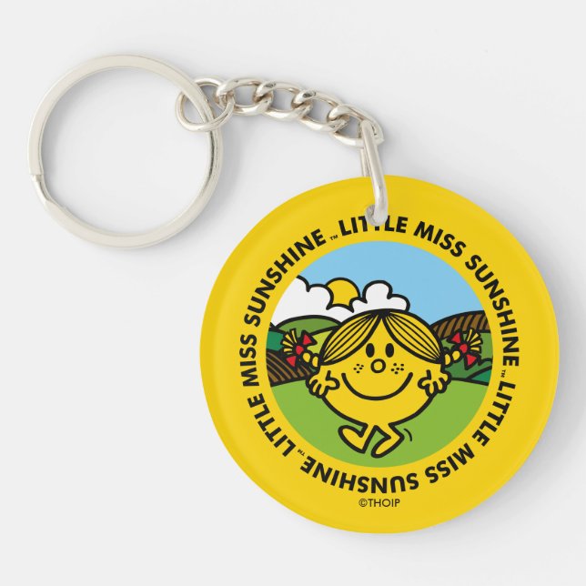 Little Miss Sunshine | Sunshine Circle Key Ring (Front)