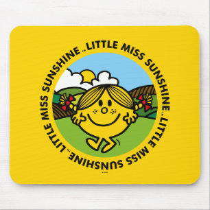 Little Miss Sunshine Sunshine Circle Mouse Pad