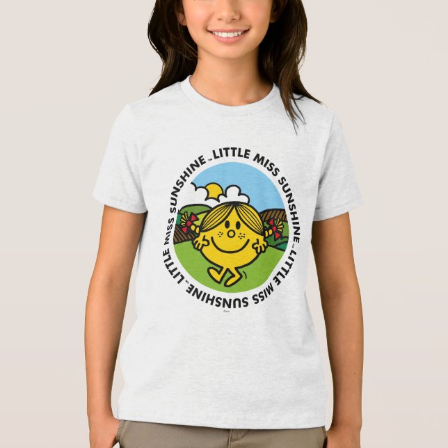 Little Miss Sunshine | Sunshine Circle Tri-Blend Shirt (Front)