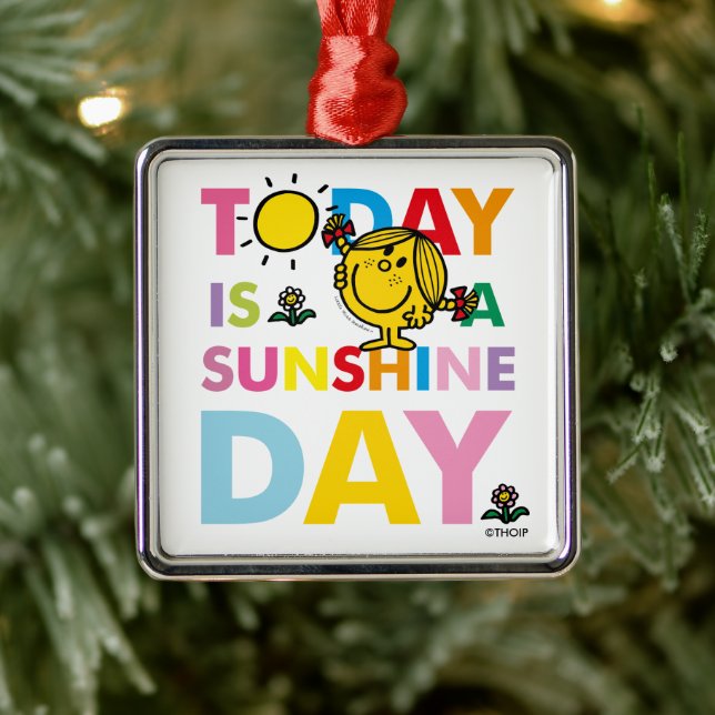 Little Miss Sunshine | Today is a Sunshine Day Metal Tree Decoration (Tree)
