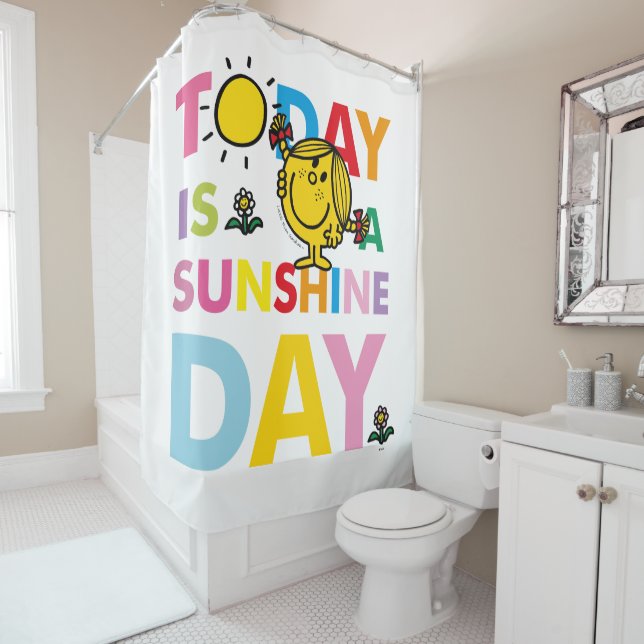 Little Miss Sunshine | Today is a Sunshine Day Shower Curtain (In Situ)