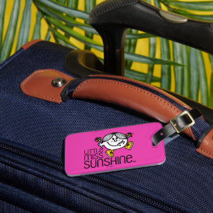 Little Miss Sunshine Walking On Name Graphic Luggage Tag