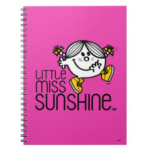 Little Miss Sunshine Walking On Name Graphic Spiral Notebook