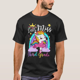 Little Miss Third Grade Unicorn First Day Of Schoo T-Shirt