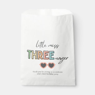 Little Miss Threenager Party Favour Bag