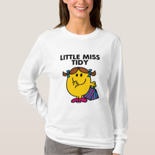 Little Miss Tidy   Black Lettering T-Shirt
