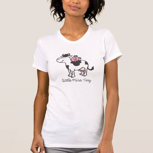 Little Miss Tiny | Cow Riding Baby T-Shirt (Front)