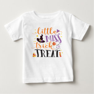 little miss trick or treat cute halloween baby T-Shirt