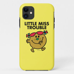 Little Miss Trouble   Black Lettering iPhone 11 Case