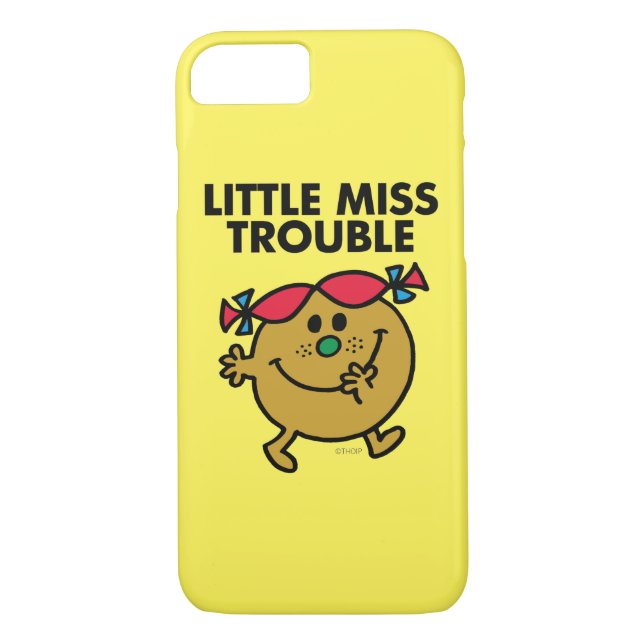 Little Miss Trouble | Black Lettering Case-Mate iPhone Case (Back)