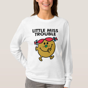 Little Miss Trouble   Black Lettering T-Shirt