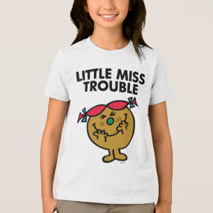 Little Miss Trouble Laughing Tri-Blend Shirt