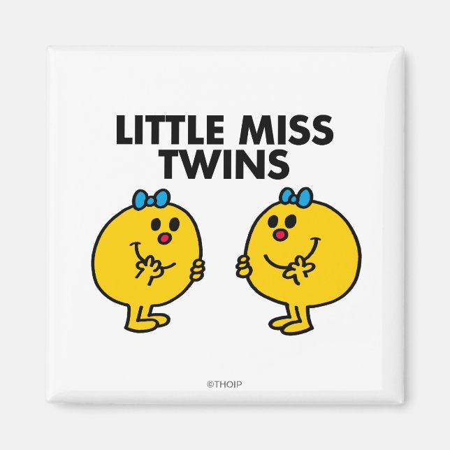Little Miss Twins | Two Much Fun Magnet (Front)