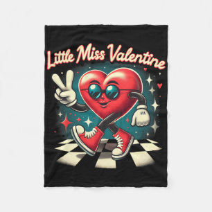 Little Miss Valentine Valentine Vibe Sweet Valenti Fleece Blanket